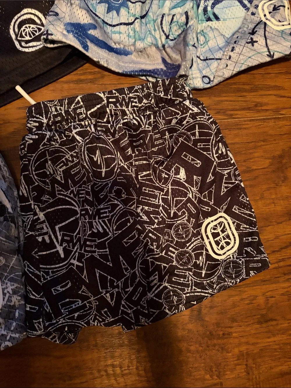 Kids Athletic Swim/Board Shorts - Black, Blue, Gray - Unbranded